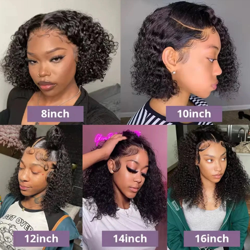 Curly Bob Wig 13x6