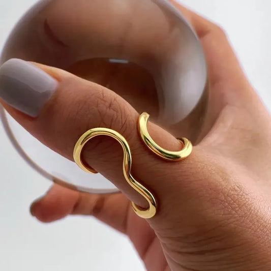 Irregular Stainless Steel Gold