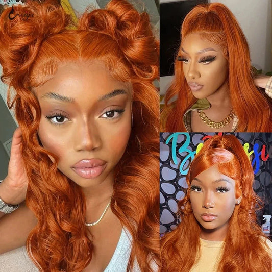 Ginger Orange Body Wave wig