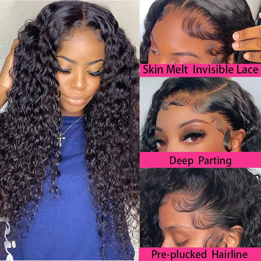 Deep Wave Frontal Wig curly