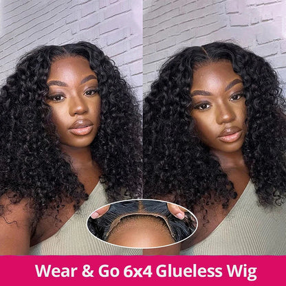 Wear And Go 13x4 Water Wave Bob curly
