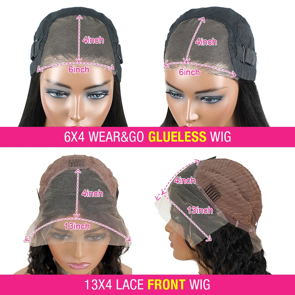 Wear And Go 13x4 Water Wave Bob curly