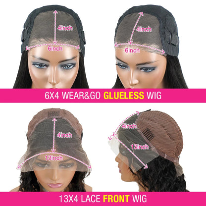 Wear And Go 13x4 Water Wave Bob curly