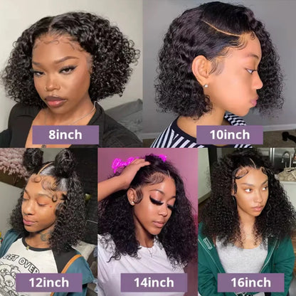 Curly Bob Wig 13x6