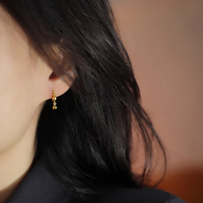 Silver Earrings Simple Fashionable