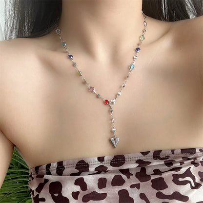 Natural stone choker necklace