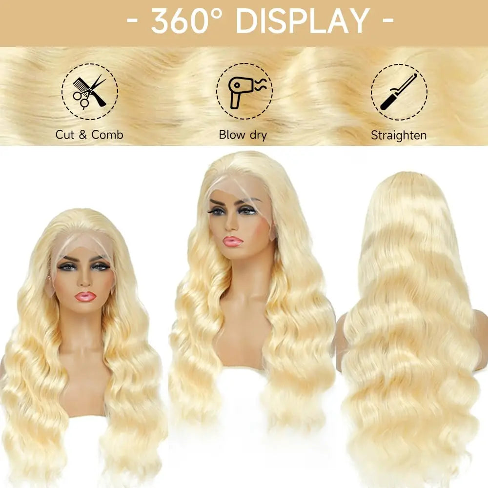 40 Inch 613 Lace Front Wigs curly