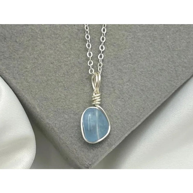 Aquamarine necklace