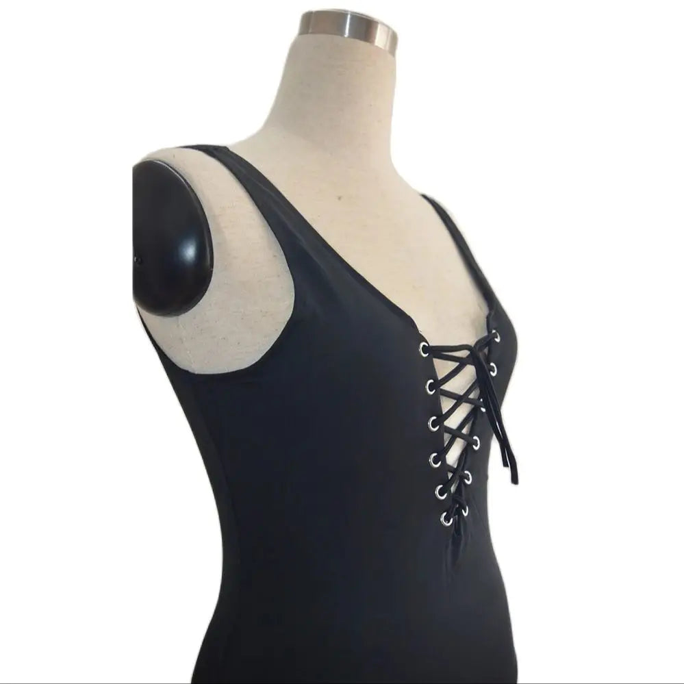A Backless Swimsuit