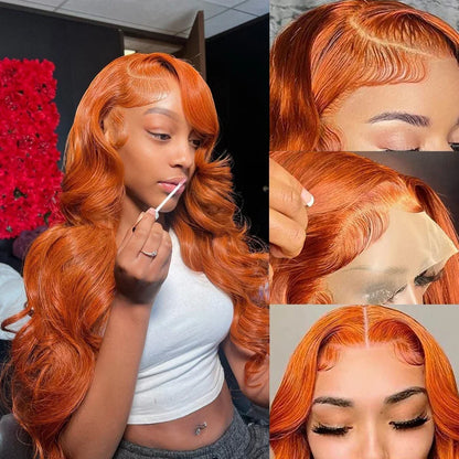 Ginger Orange Body Wave wig