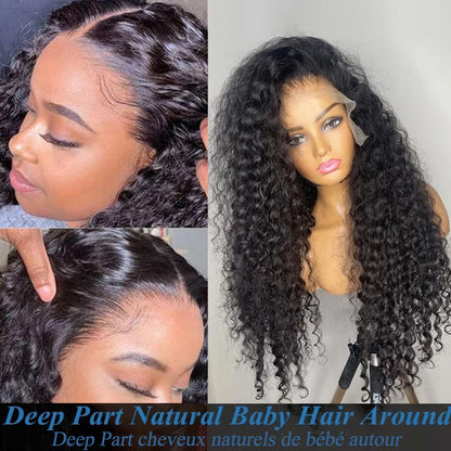 Deep Wave Frontal Wig curly