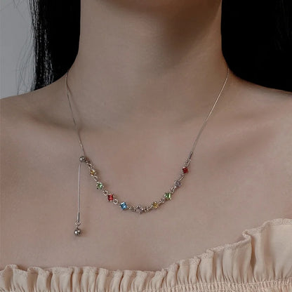 Natural stone choker necklace