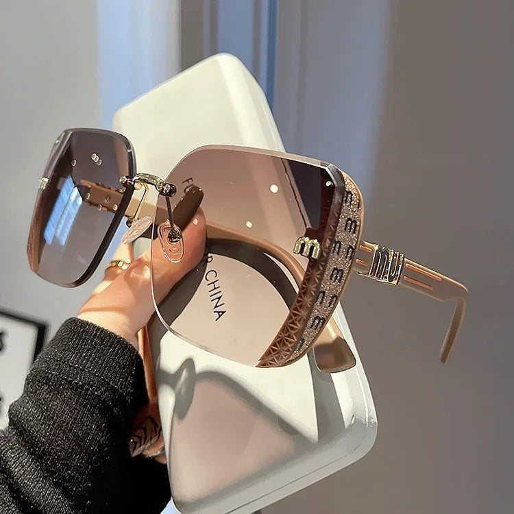 Anti Strong Light Vintage Rimless