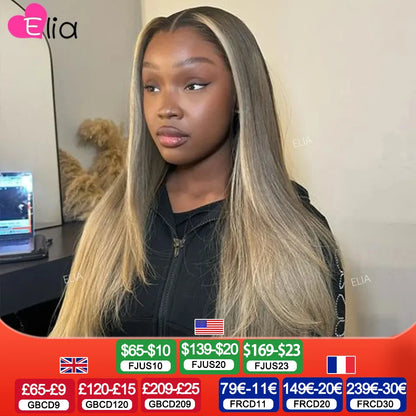 Ombre Ash Blonde Lace Closure Wig