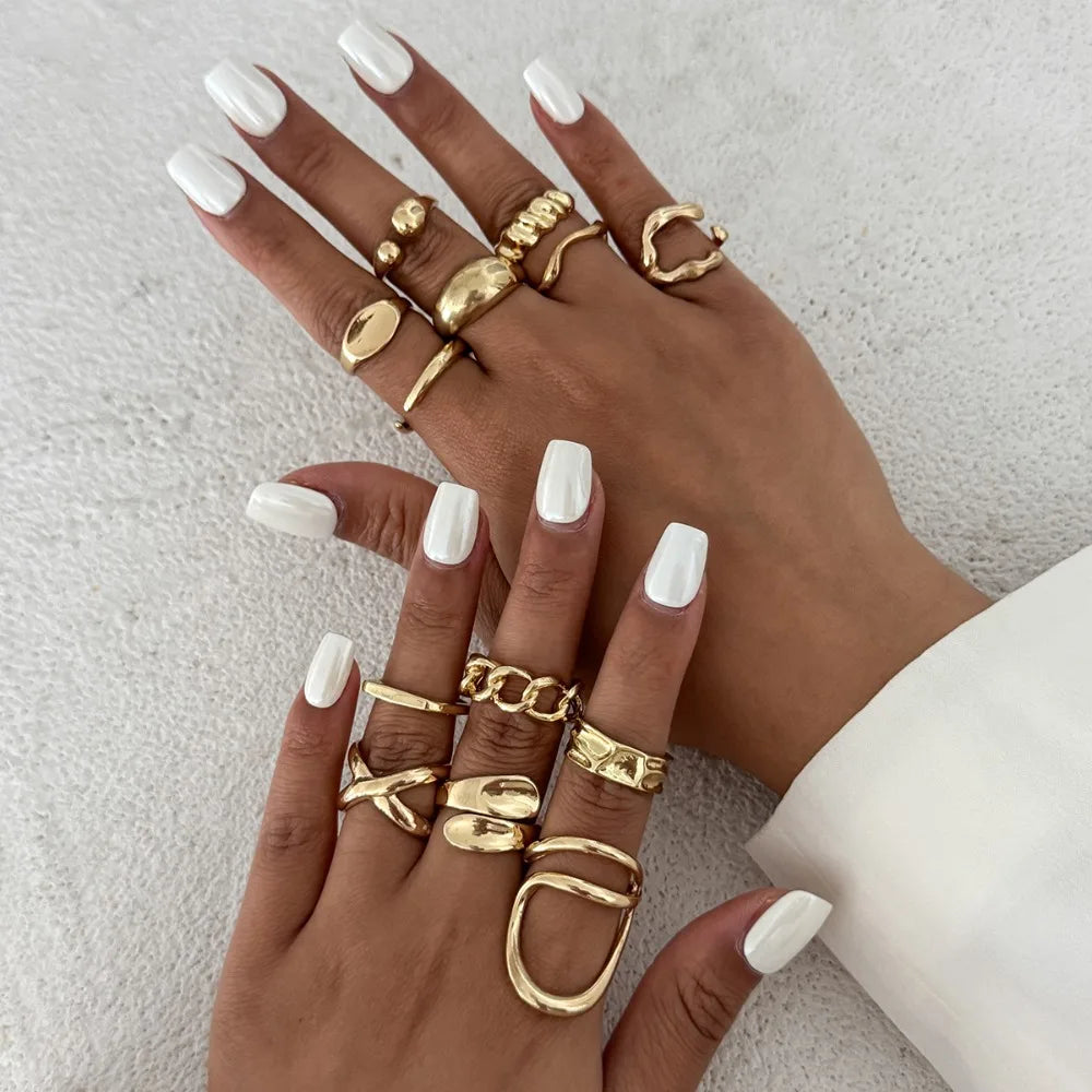 Rings Set Fashion Irregular