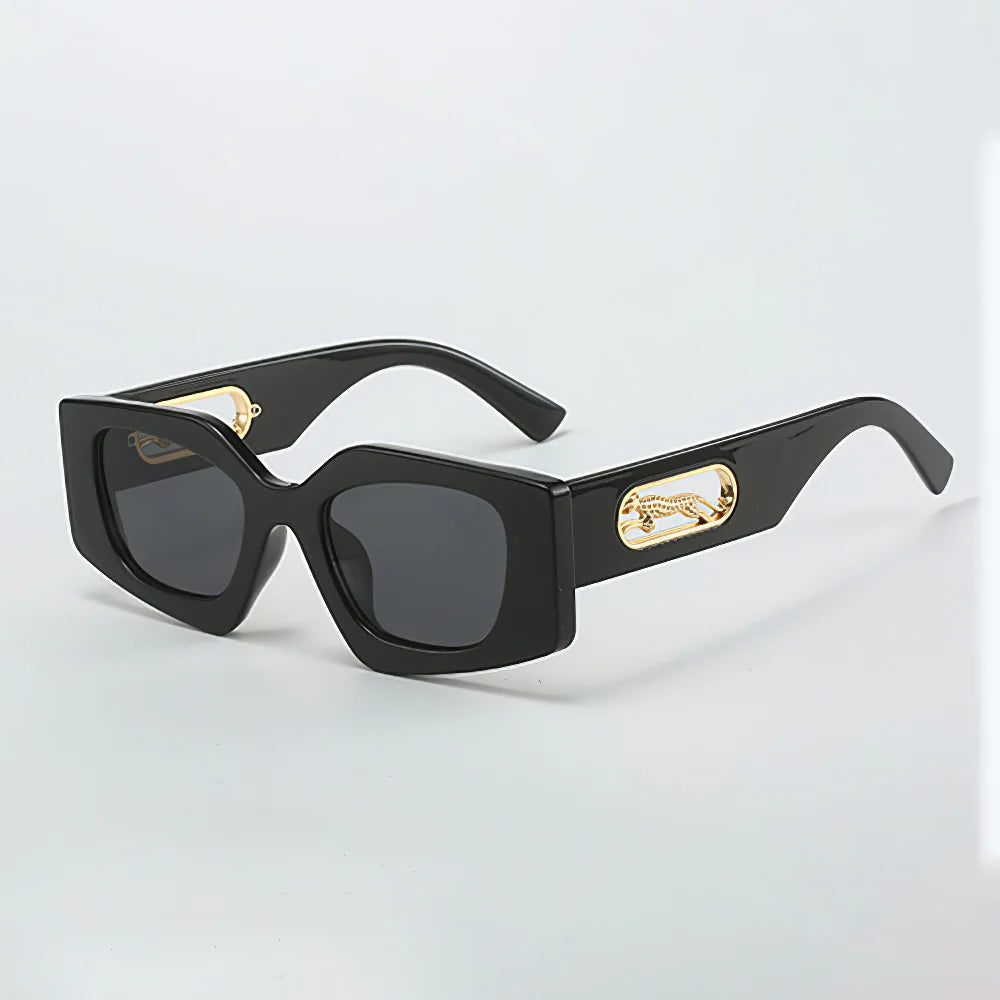 Black Geometric Glasses