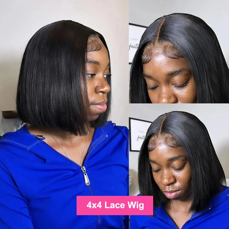 Short Bob Wigs Bone Straight