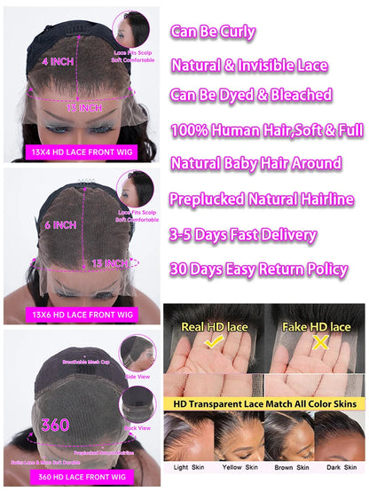 40 Inch Deep Wave Lace Front Wig curly