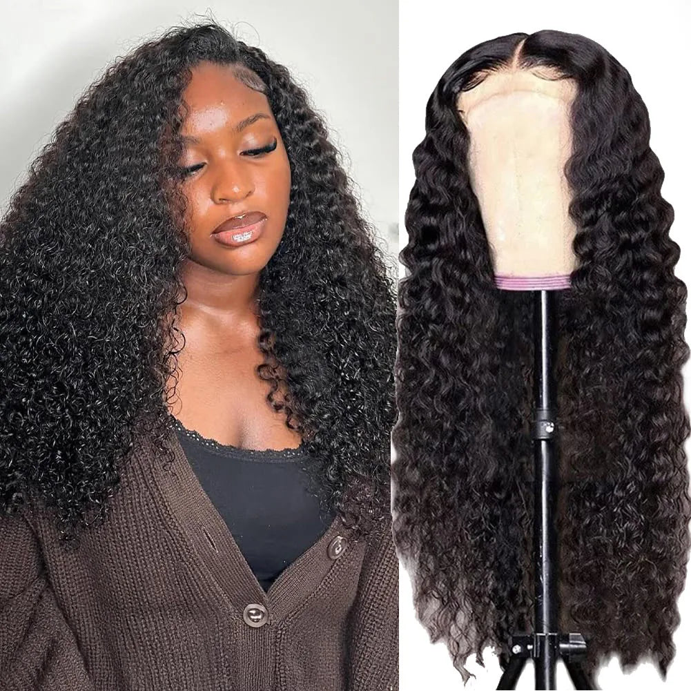 40 Inch Deep Wave Lace Front Wig curly