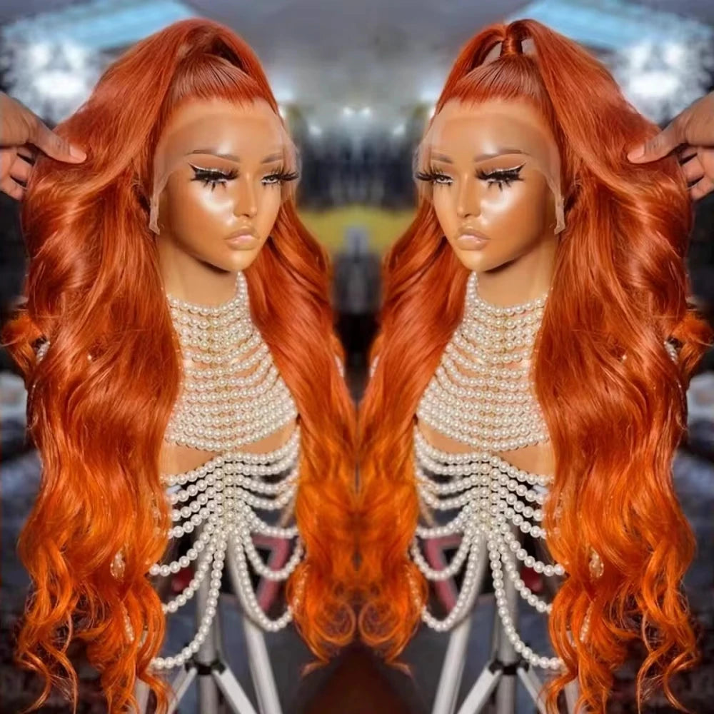 Ginger Orange Body Wave wig