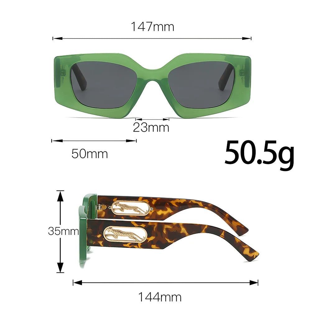 Black Geometric Glasses