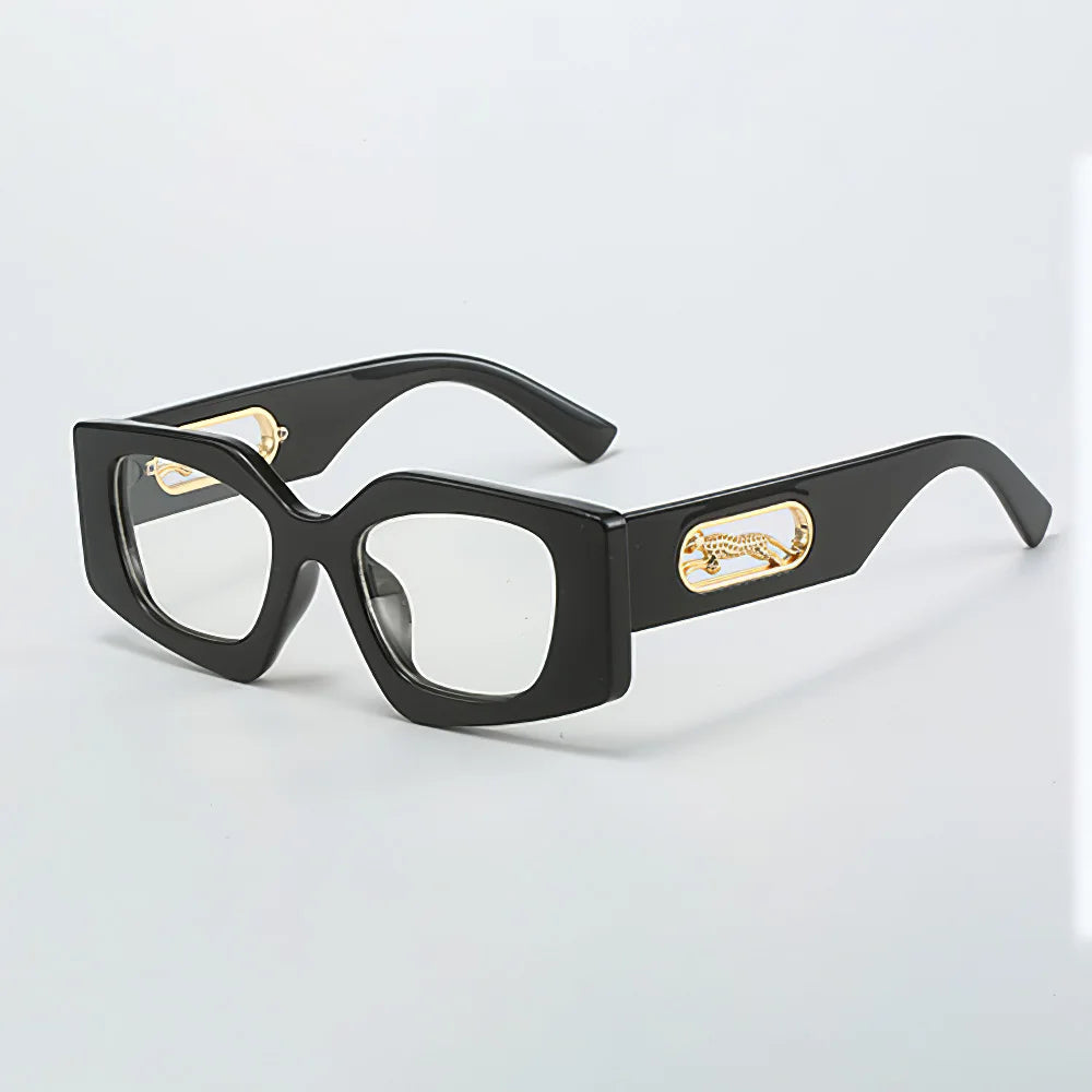 Black Geometric Glasses