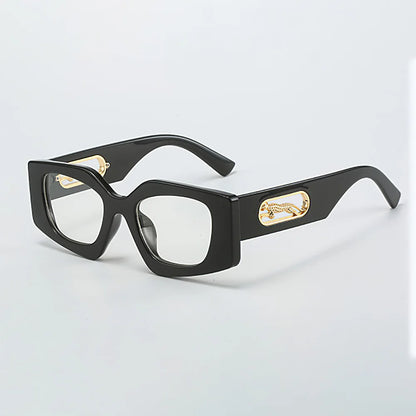 Black Geometric Glasses