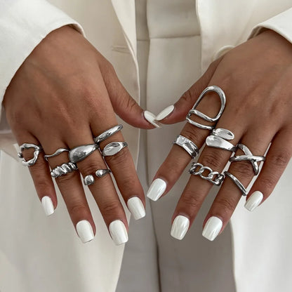 Rings Set Fashion Irregular