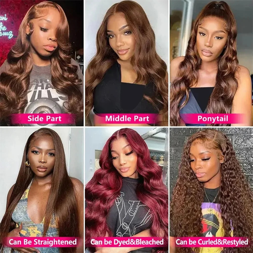 Chocolate Brown 13x4 Lace Front Hair