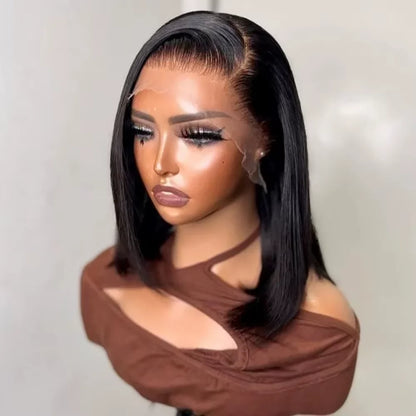 Bob Wig Human Hair 13x4