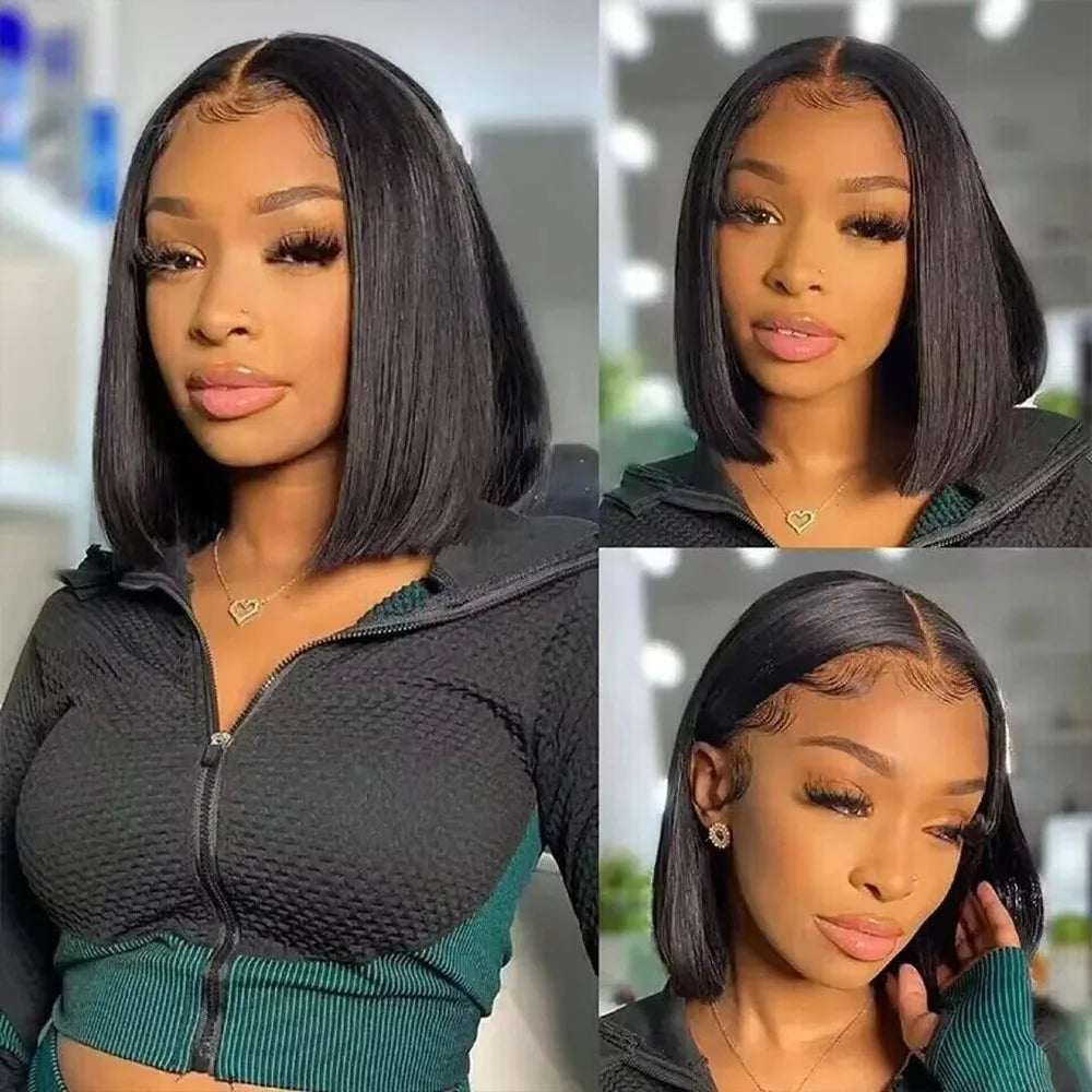 Short Bob Wig Transparent Lace