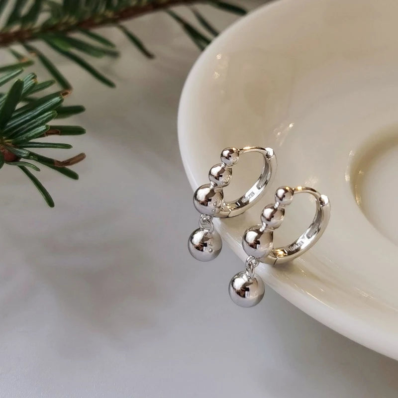 Silver Earrings Simple Fashionable