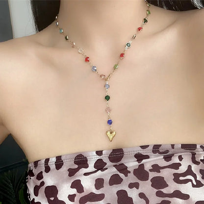 Natural stone choker necklace