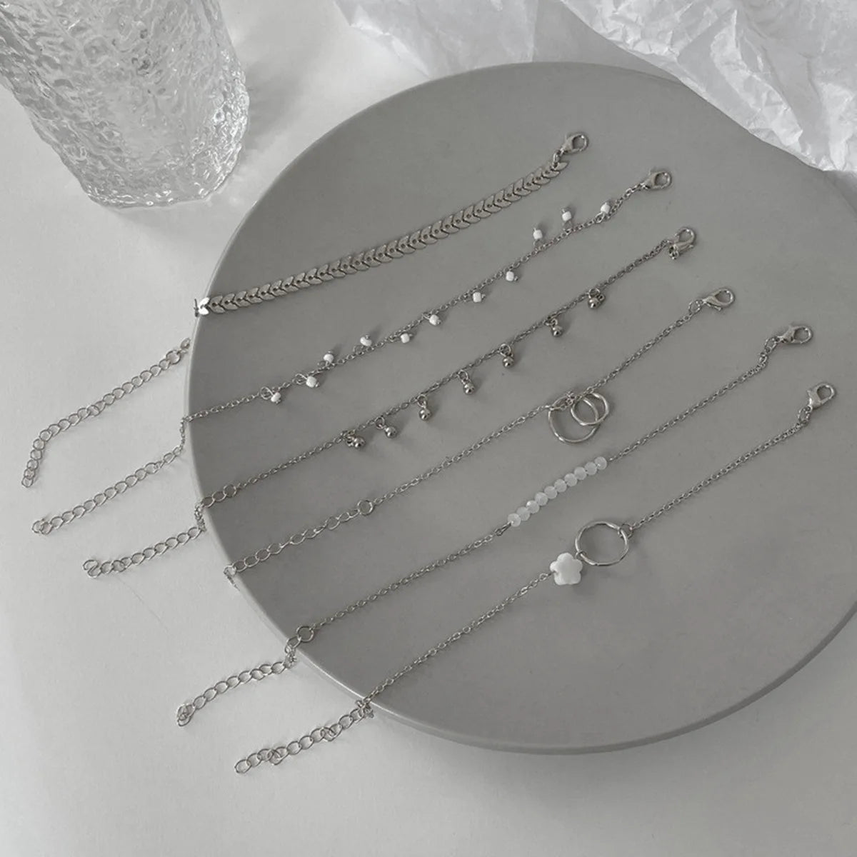 Trendy 6-Piece Stackable Bracelet Set