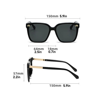 square frame sunglasses