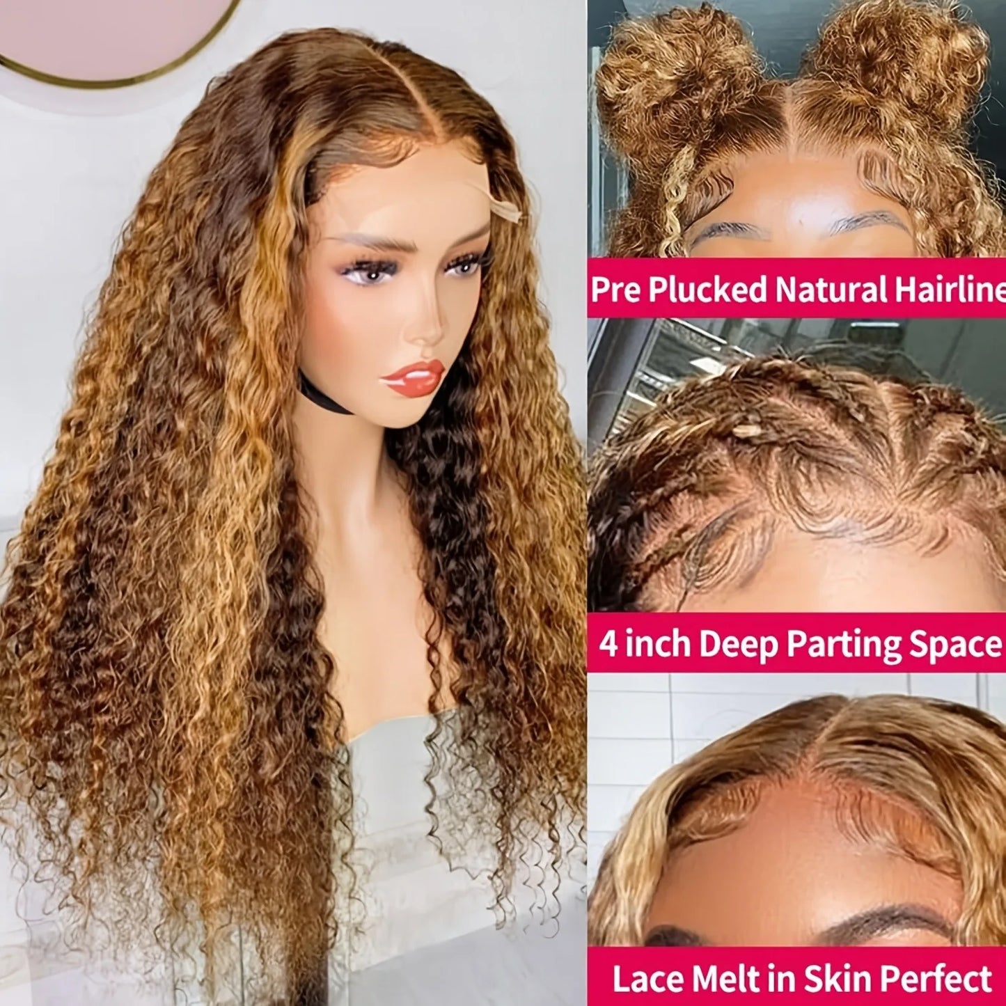 4/27 Deep Wave Wig curly