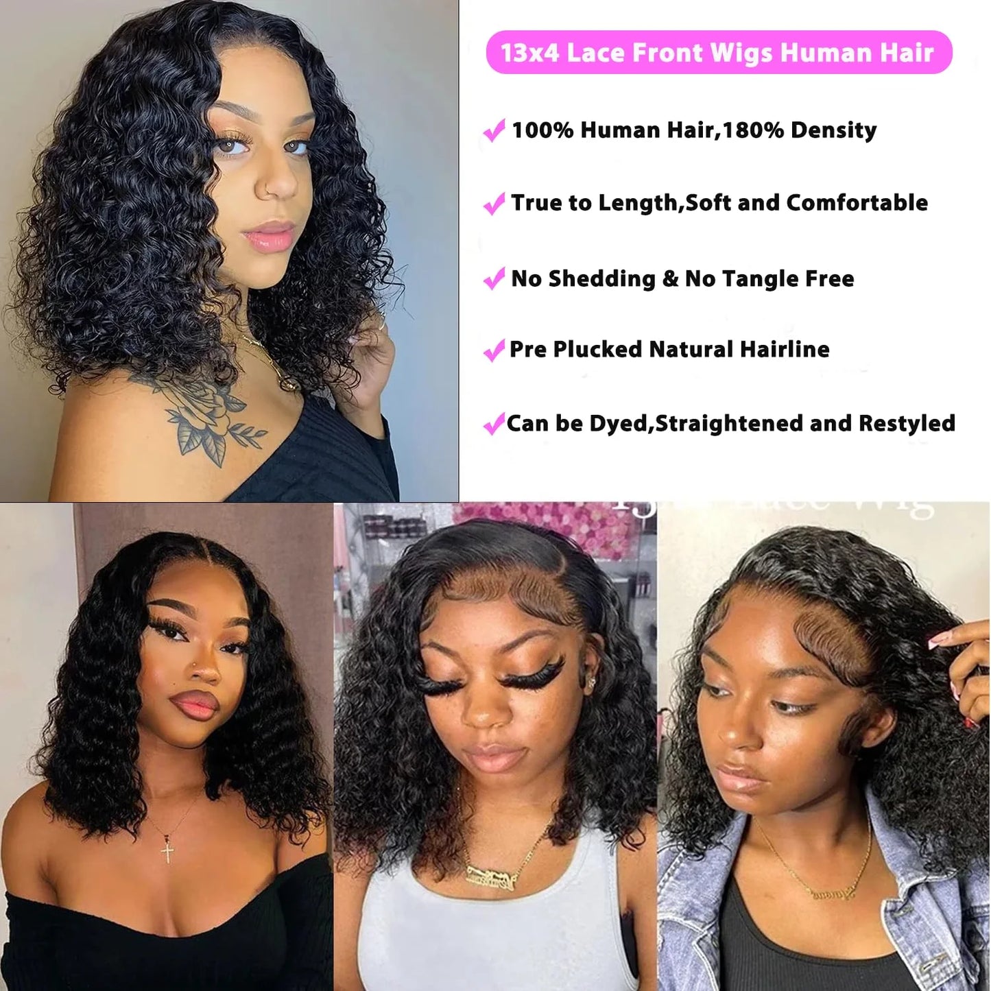 Short Bob Wigs Curly