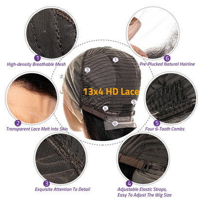 Chocolate Brown 13x4 Lace Front Hair