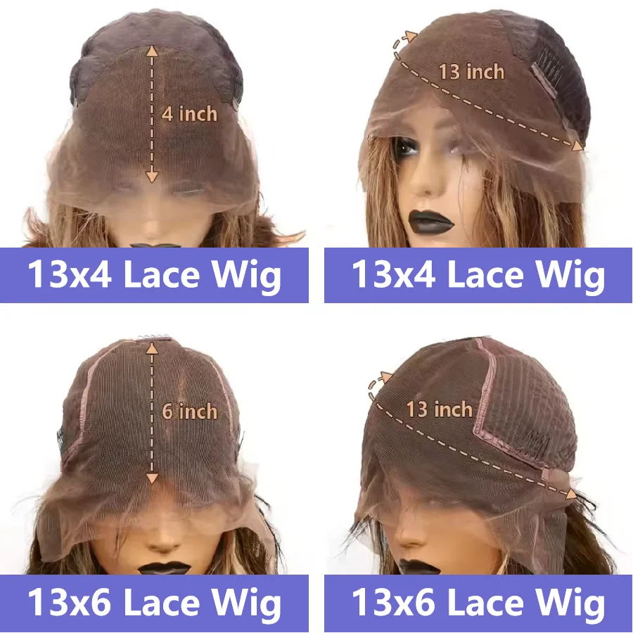 3B 3C Chocolate Brown Body Wave Wigs