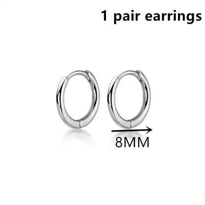 Exquisite 925 Sterling Silver Small Earrings