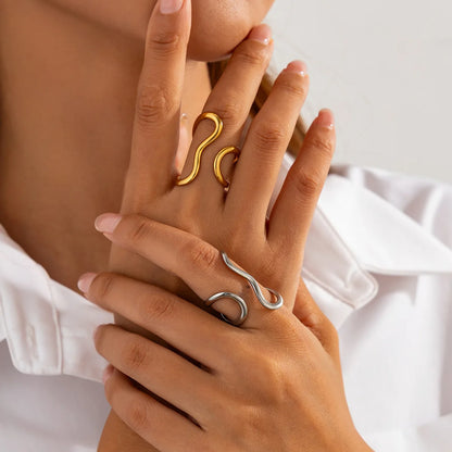 Irregular Stainless Steel Gold