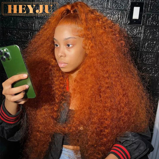 Orange Ginger Lace Front Wig Curly