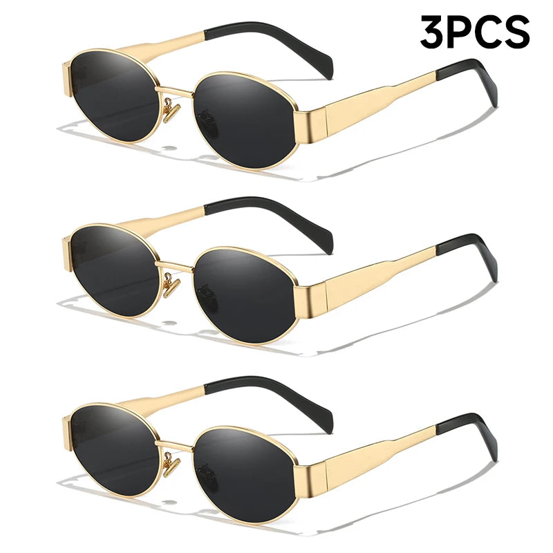 Glasses Alloy Oval Eyewear