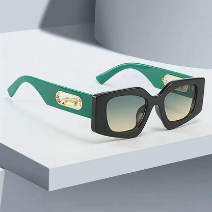 Black Geometric Glasses
