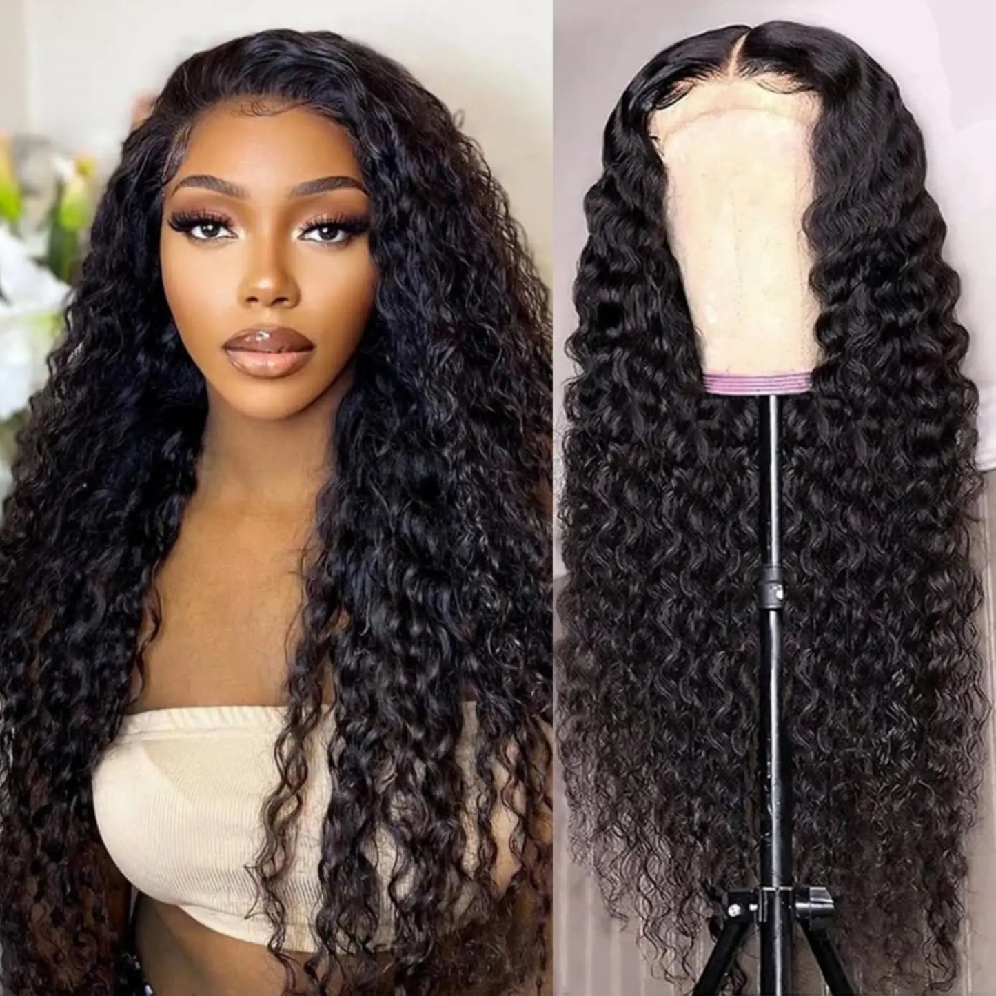 Deep Wave Lace Front Wigs curly