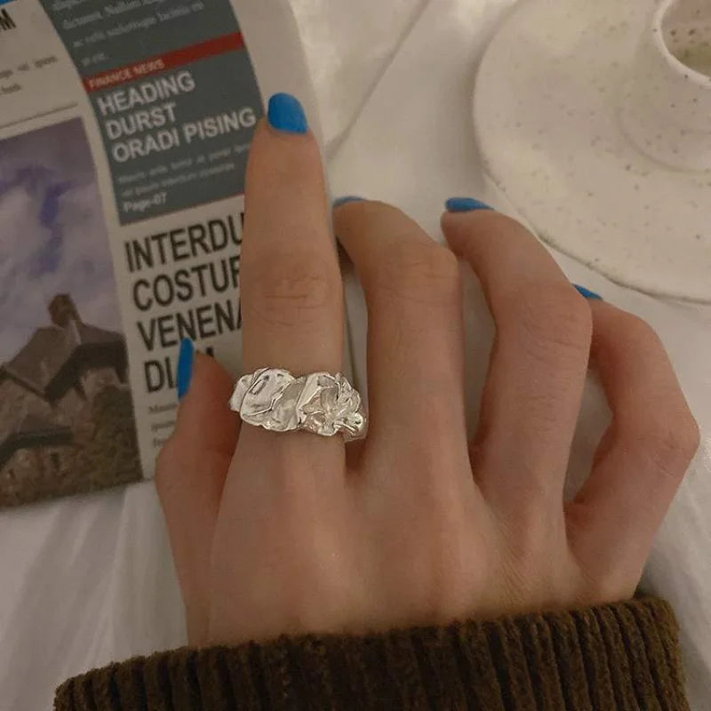 Irregular Pleated Ring