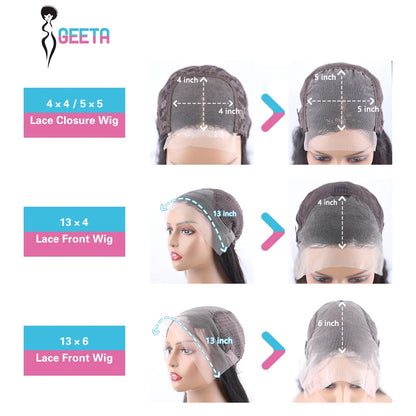 Geeta Transparent Lace Wig curly